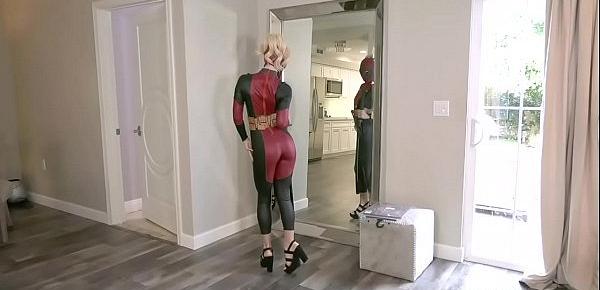  Bella Rose hops on top for a super hero cockride until she cums on her stepbros cock!